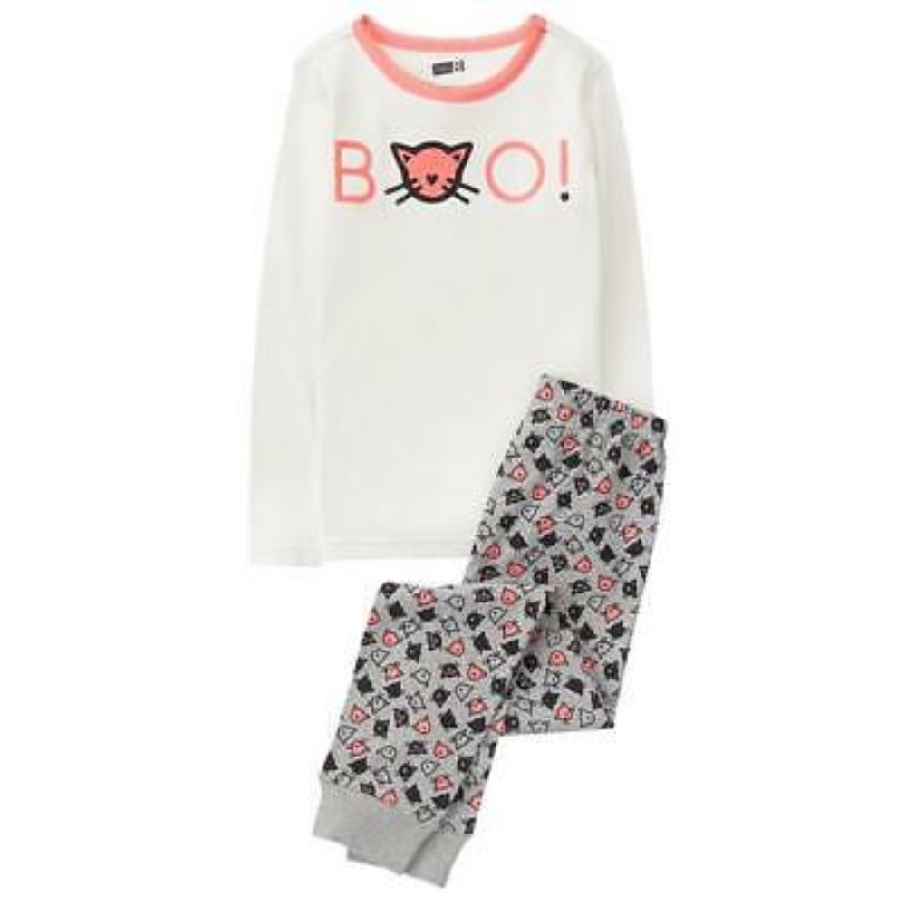 Crazy 8  "Sparkly Cat Face"  2 pc Gymmies